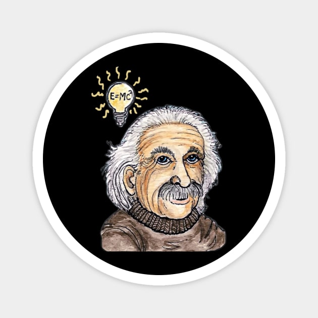 Albert Einstein Magnet by ArtisticEnvironments